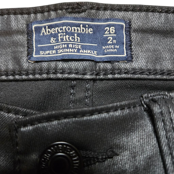 Abercrombie & Fitch 26 Black Vegan Leather Pants - Picture 5 of 7